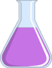 Pink Liquid In Flask Clip Art